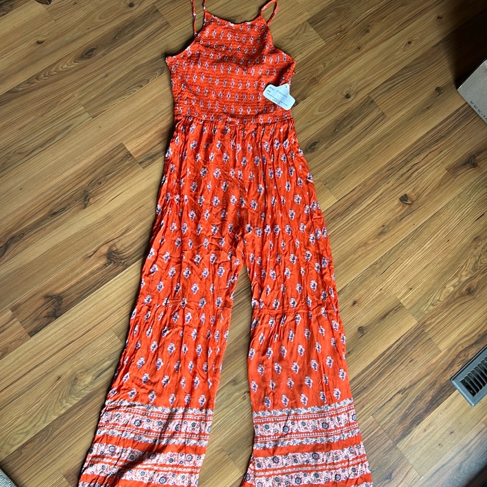 Women’s orange jumpsuit